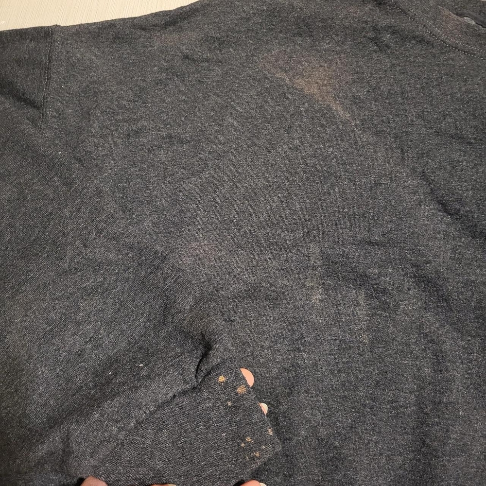 Athletic Works Men's Charcoal Crewneck Sweater - Picture 6 of 8